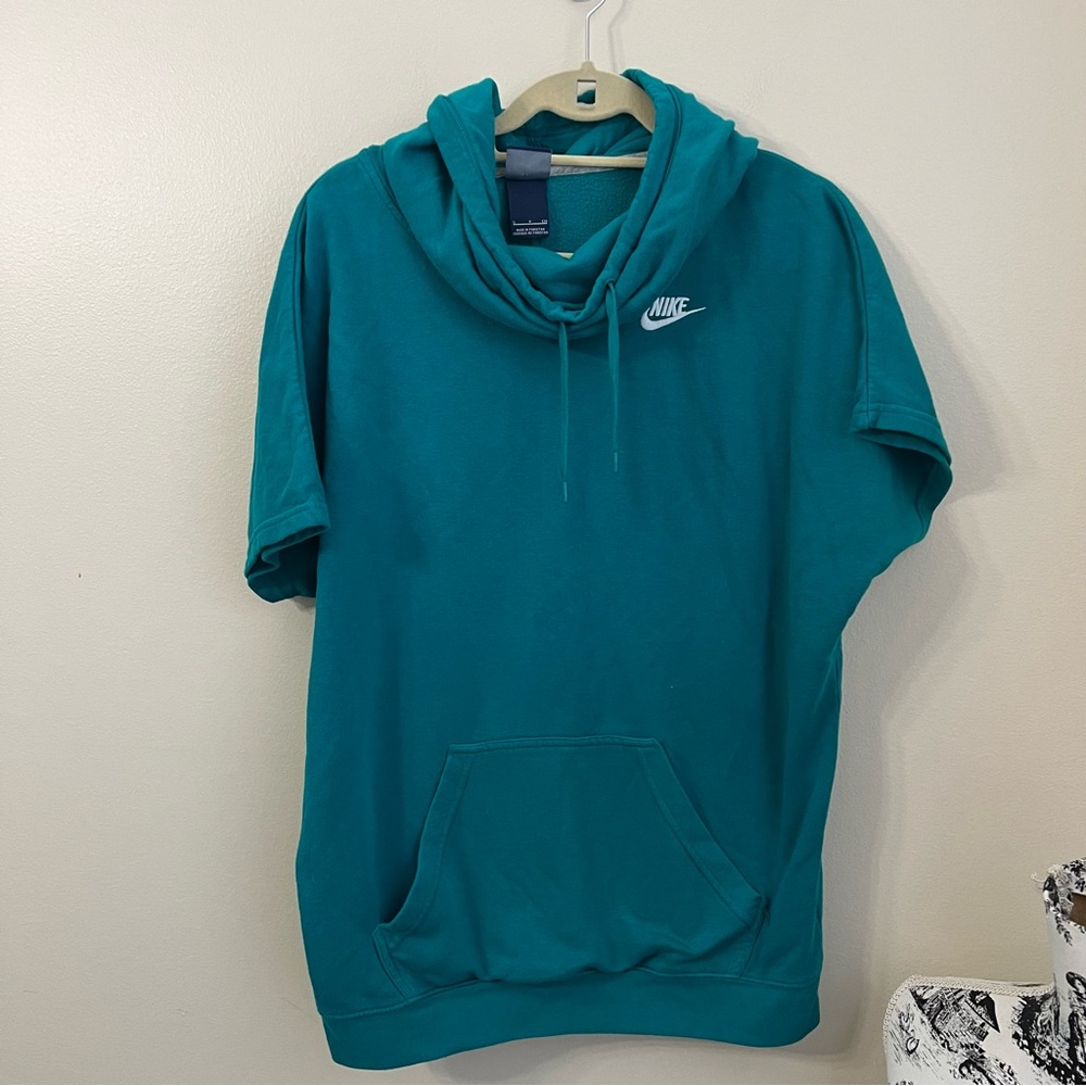 Women's Nike Short Sleeve Fleece Hoodie Size Small